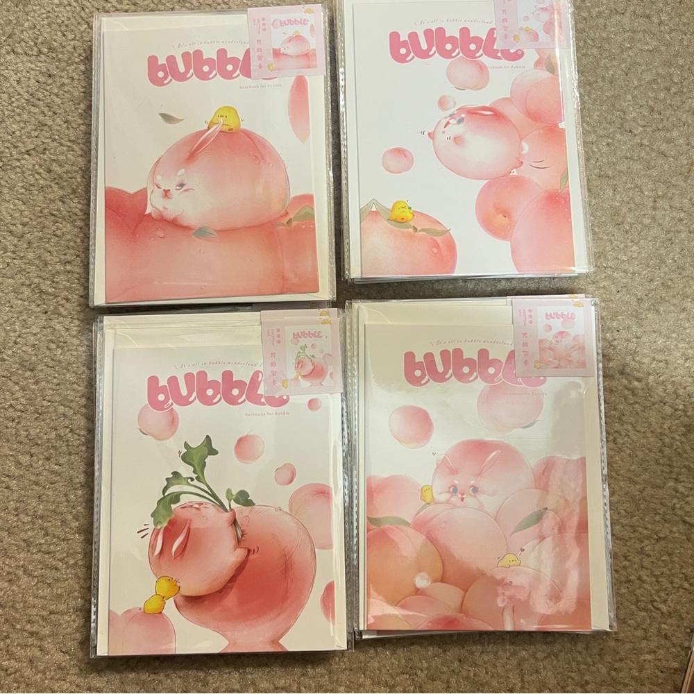 Bubble Pink universal use greeting card